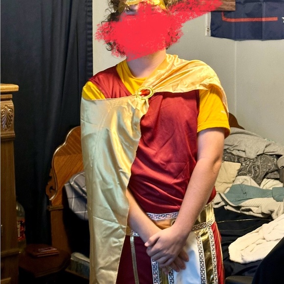 Spirit Apollo Costume in Brown and Gold - Picture 2 of 2